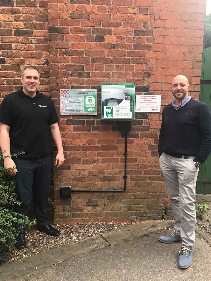 James Hardie UK Head Office is set up with new AED defribilator 